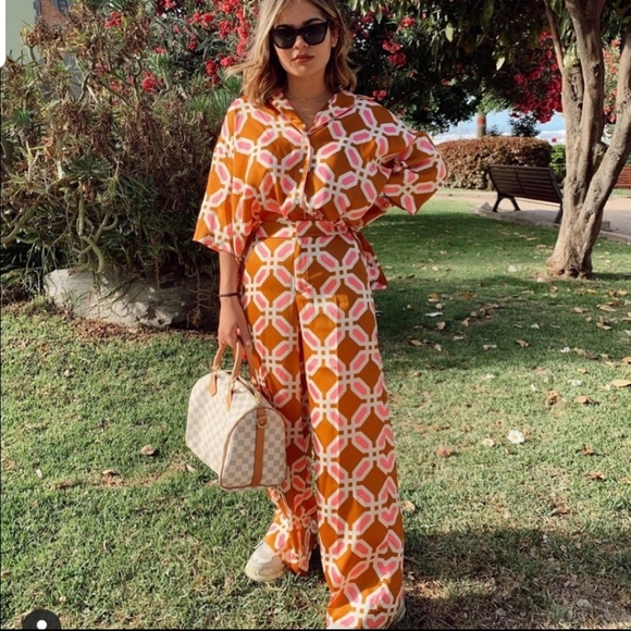 Zara Pajama pants + top Co-Ord set - Picture 9 of 16